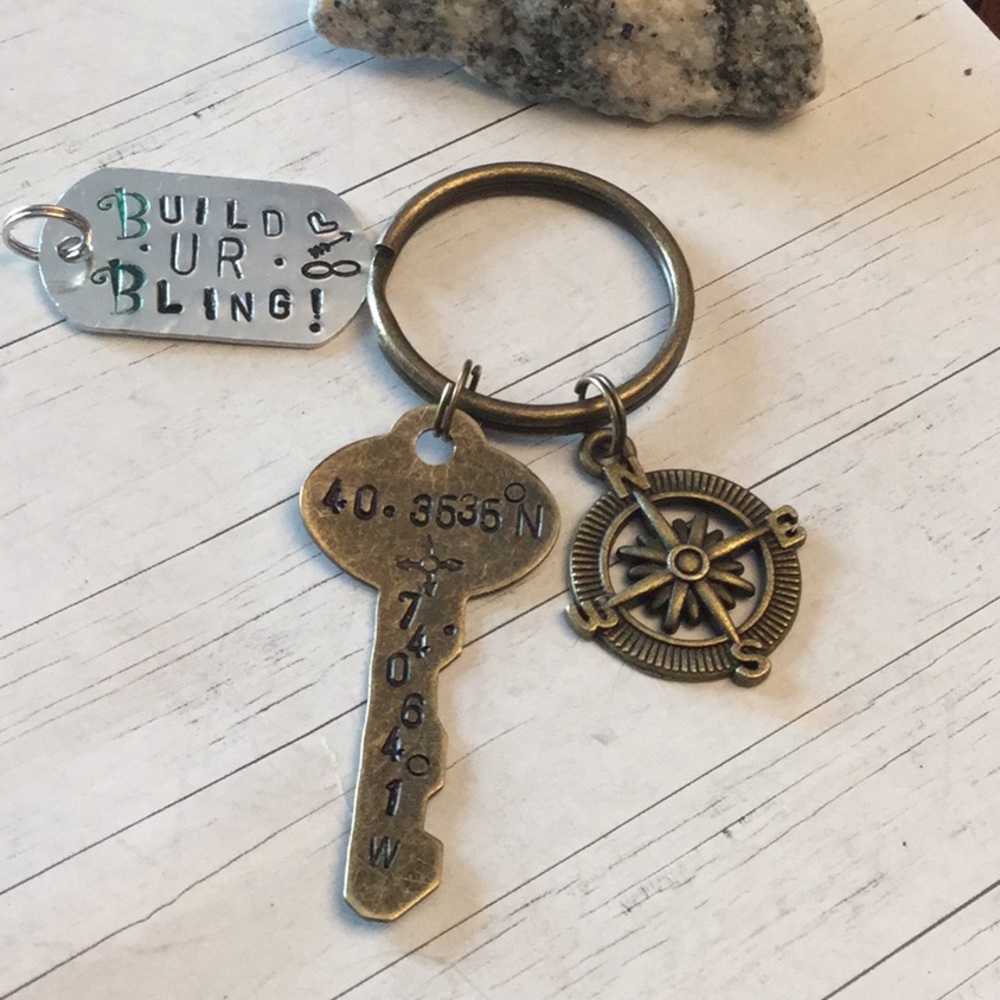 ✨Custom✨Longitude & Latitude✨Brass Key🗝 - Picture 5 of 8
